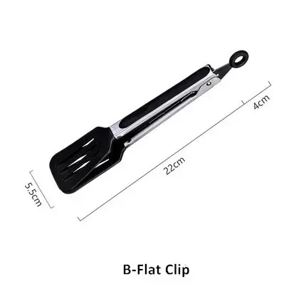 Stainless Steel Silicone Kitchen Tongs Bbq Clip Salad Cooking Tool Food Serving Tongs Pinzas De Cocina Kitchen Appliance Parts