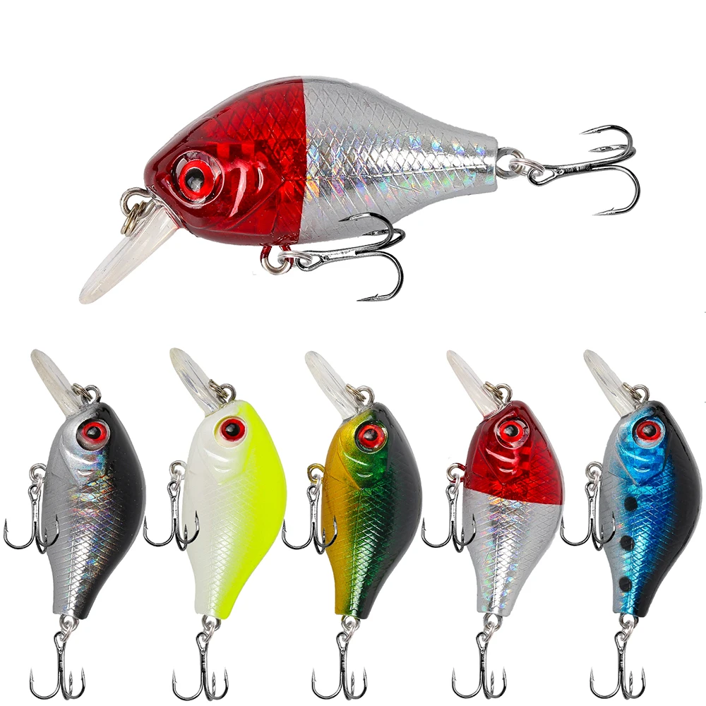 

1pcs 5.5cm 8g Crankbait Fishing Lure Floating Artificial Japan Hard bait Fishing wobblers Pike Trolling Pesca Carp Fishing