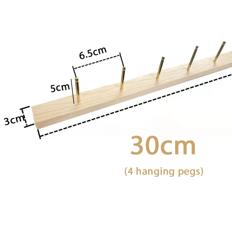 ジュエリーウッドウォールハンガーディスプレイスタンドゴールドシルバーフックアップイヤリングネックレスオーガナイザー収納ホルダーショップ壁掛け装飾