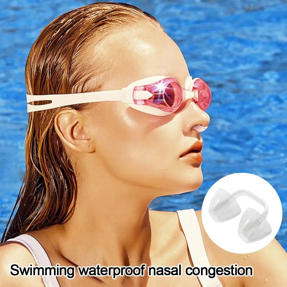 Soft Silicone Swimming Nose Clip Safety Gear Reusable Waterproof Nose Plug Prevent Choking Multicolor Swim Nose Protector 6