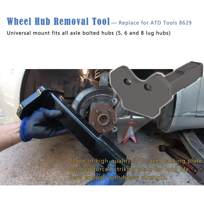 Replace tool. Hub remover tool fit for most 5,6,8 lug hub assemblieson cars or trucks..