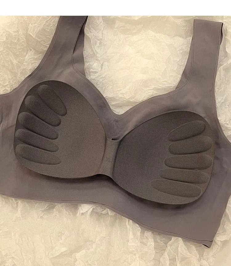 Yasuk Fashion Women Shaper Soft Solid Vest Underwear No Steel Ring Cotton Anti Slip Tank Top Sport Bra Camisole With Chest Pads