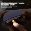 Electric Polishing Nail Clipper with Light Automatic Nail Trimmer Rechargeble Nail Grinding Care Tool Baby Adult Anti-splash Man 3