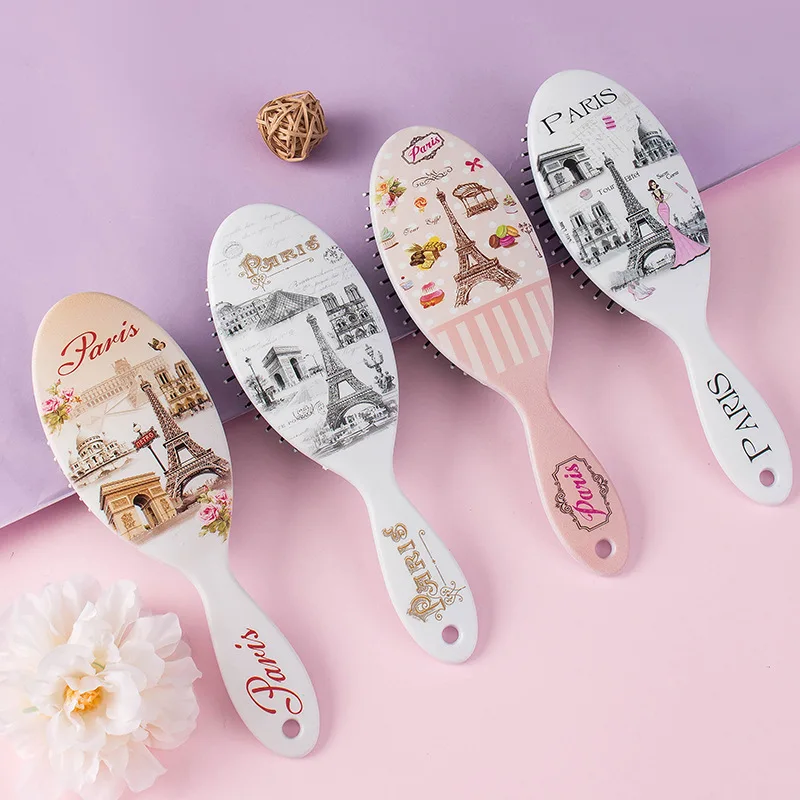 

Модная башня 3D печать расческа на воздушной подушке Женская Массажная головка для длинных волос Расческа для красоты домашняя оптовая продажа