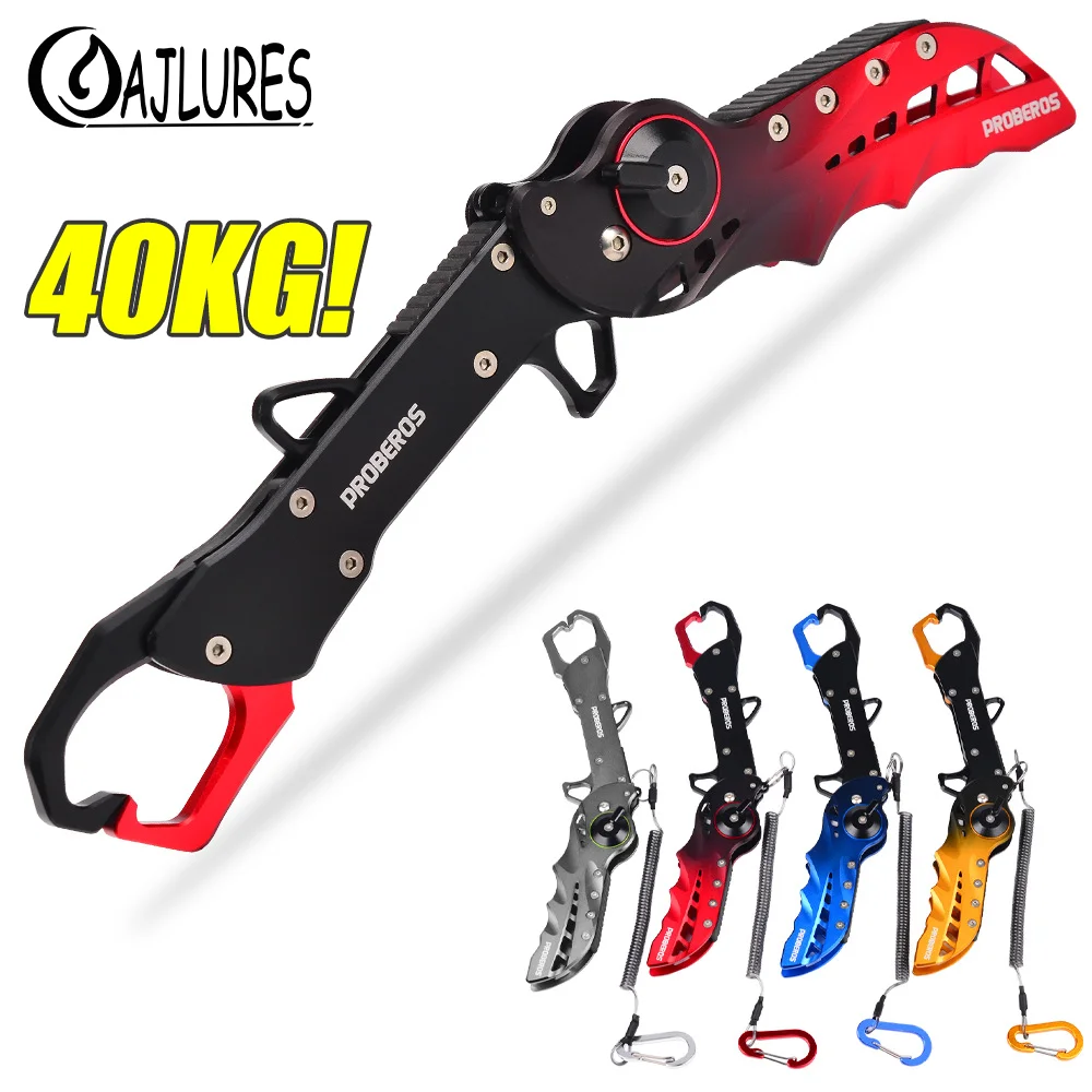 folding-fishing-gripper-grip-fish-weight-40kg-aviation-aluminum-fish-controller-fishing-plier-fish-lip-grabber-fishing-tool