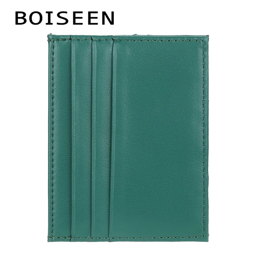 Baellerry Boho Embroidery Card Case Ultra Slim Mini Wallet Keychain Gift for Girls Teens