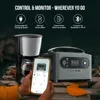 700W/720WH Portable Power Station 200000mA NCM Battery w/ 2 700W AC Outlets,With 100/200W Solar Panel Recharge from 0-80% in 60 5