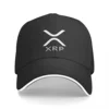 Ripple (XRP) LOGO NEW RIPPLE LOGO Cryptocurrency Baseball Cap dad hat derby hat Trucker Cap Horse Hat Hats For Men Women's 1