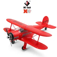WLtoys XKS A300 Rc Plane Beech D17S Model 3D/6G Led 2.4Ghz GPS Biplane Aircraft Large Fighter Toys For Boys Gift Brushless Motor 2