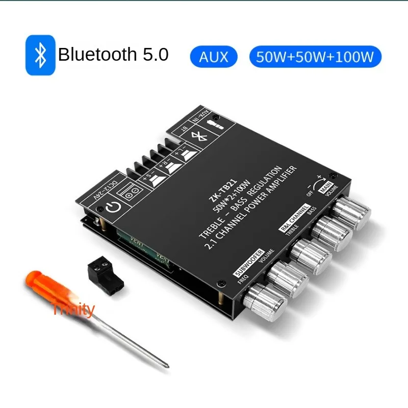 Sound Amplifier ZK-TB21 2.1 Channel Bluetooth Digital Power Amplifier Module