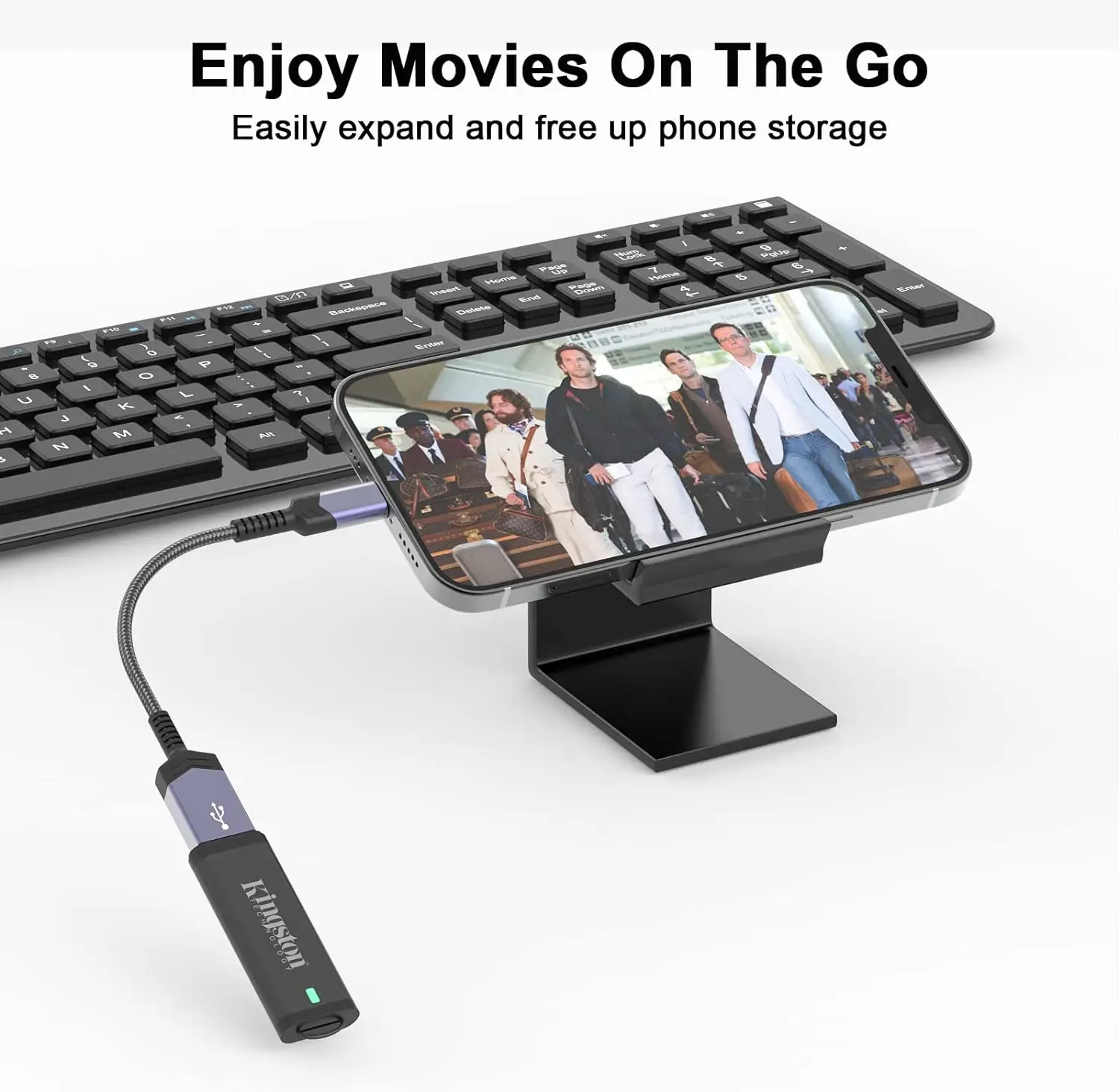The OTG adapter from lightning to USB camera is suitable for iPhone iPad, and the cable adapter converter supports USB flash dri