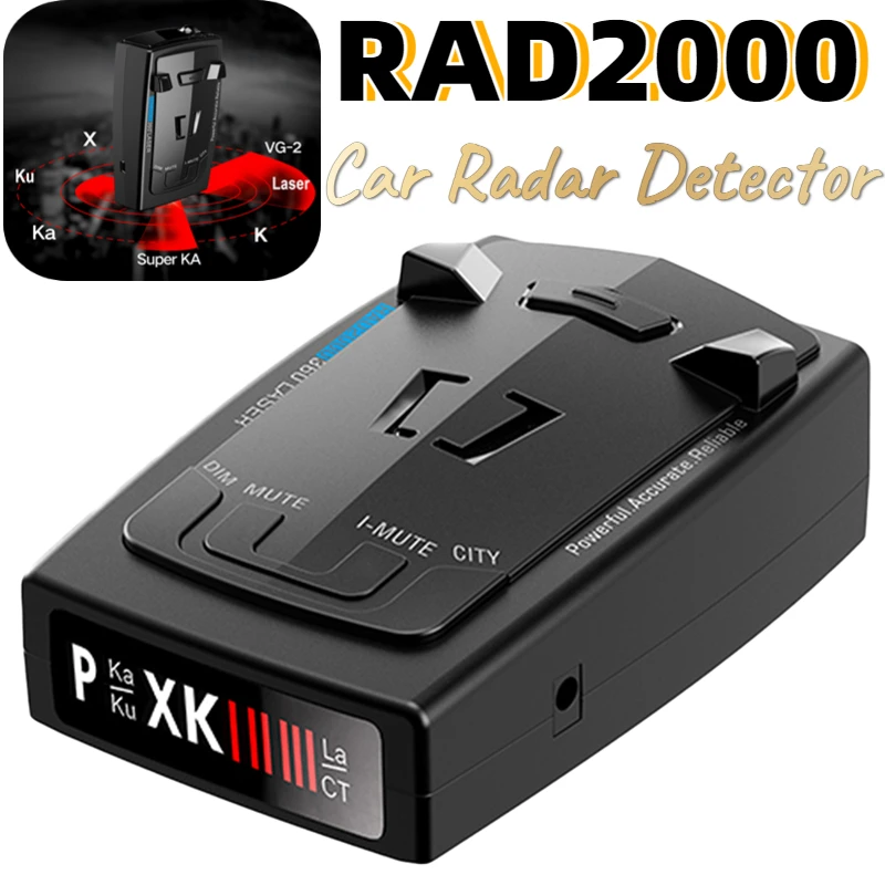 RAD2000CarRadarDetectorDC12VVoiceAlertRadarDetectionDevice