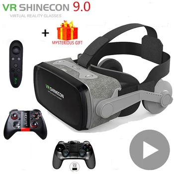 VR Shinecon Casque Viar 3D Occhiali di Realtà Virtuale Auricolare Casco Occhiali Lenti per Smart Phone Smartphone Video Gioco Binocolo