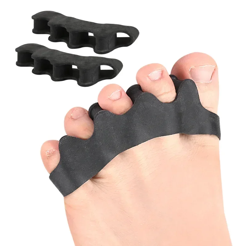 Toe Separator Corrector Soft Reusable Hallux Valgus Straightener Elastic Bunion Corrector Foot Care Tool 2pcs For Adult
