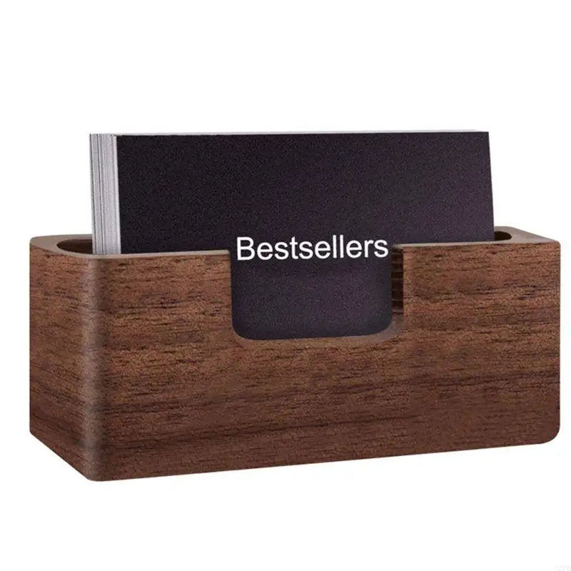 12PB Retro Business Card Holder Display Stand Office Desktop Large Capacity