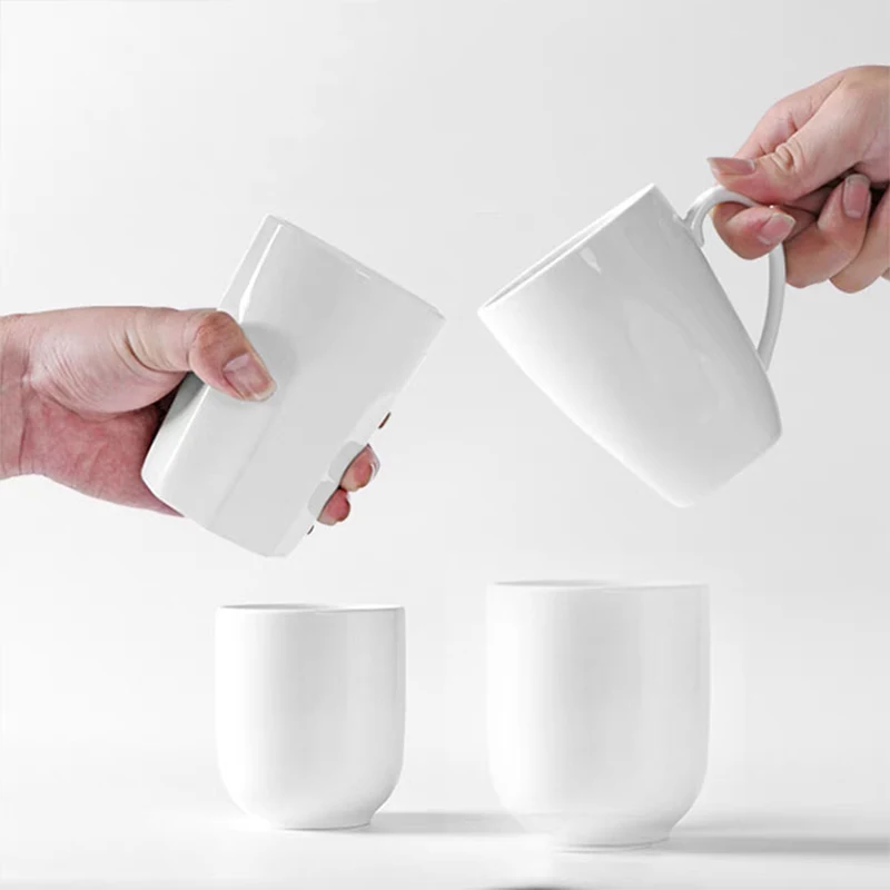 

White ceramic mug Wedding gift Bozlan cup coffee sublimation mug