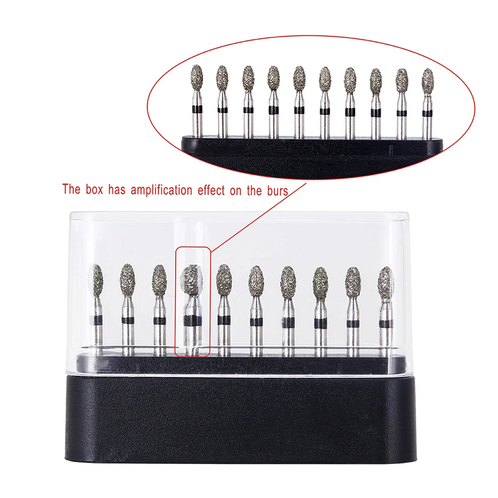 AZDENT Dental Super Grobe Diamantbohrer für Zahnärzte, 10 Stk./Packung, FG Diamantbohrer für Hochgeschwindigkeits-Handstücke, Zahnmedizinische Instrumente – Detail 35