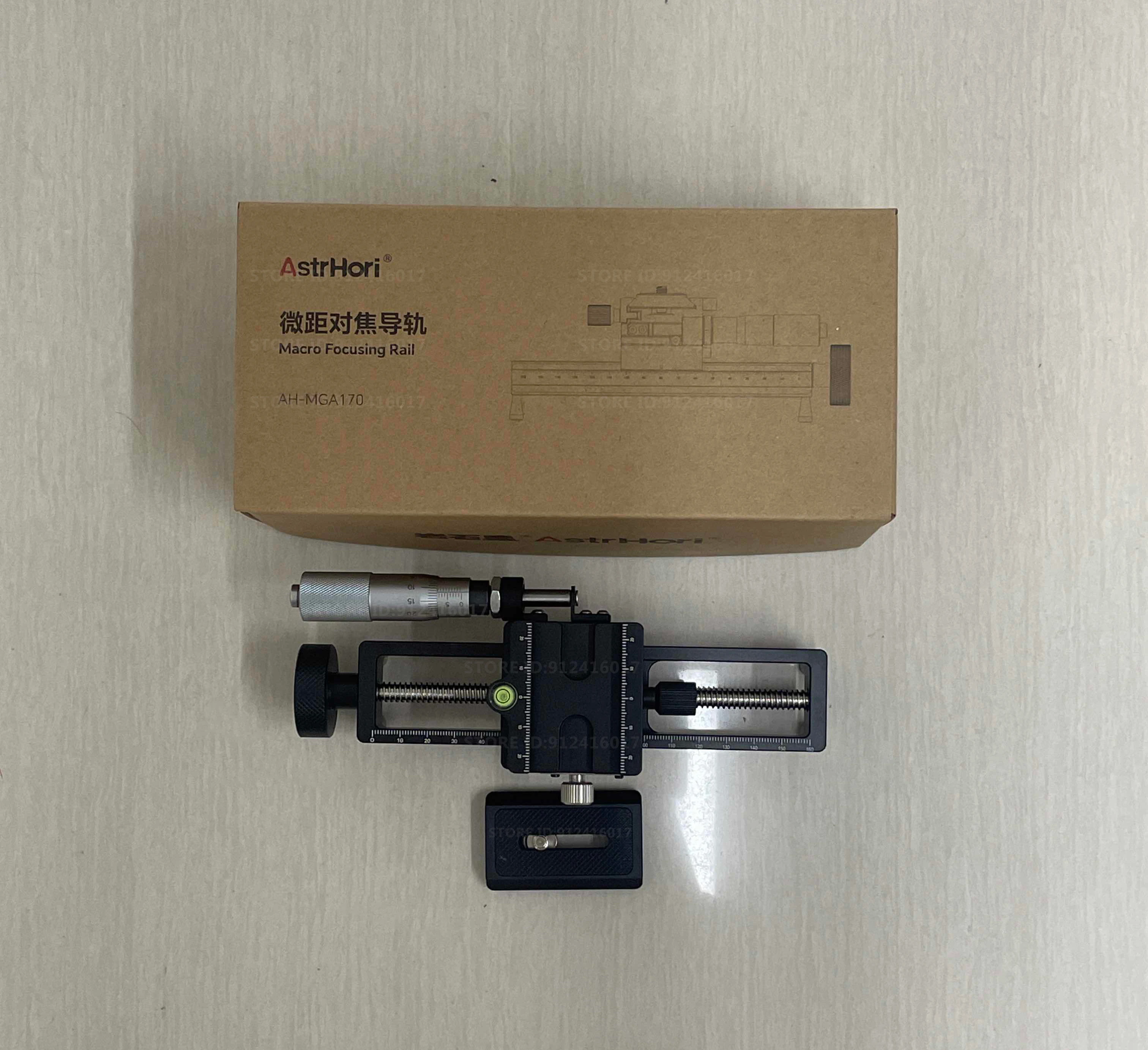 AH-MAG170 170mm Manual Macro Photography Rail Slider With 1/4 Screws Quick Relea