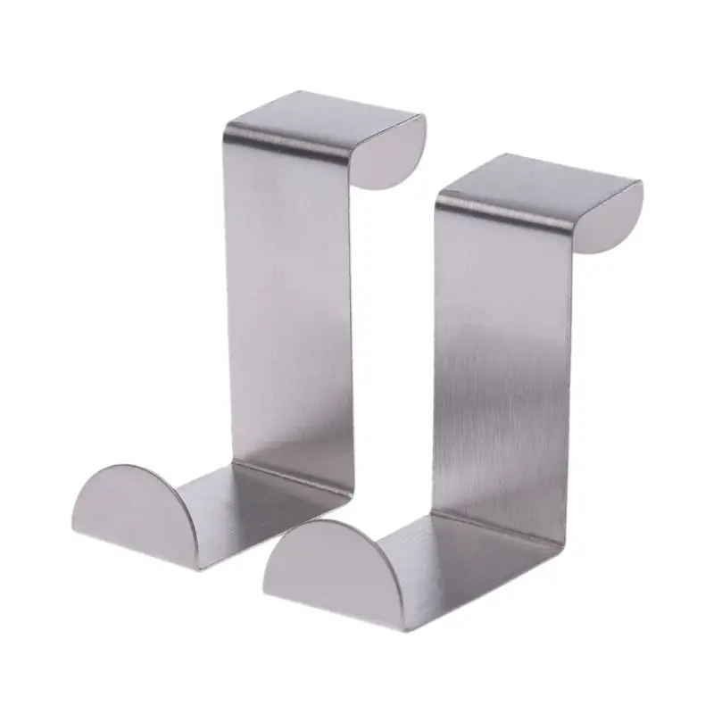 

Stainless Steel Over Door Hook Kitchen Cupboard Drawer Cabinet Clothes Holder Or F1FB
