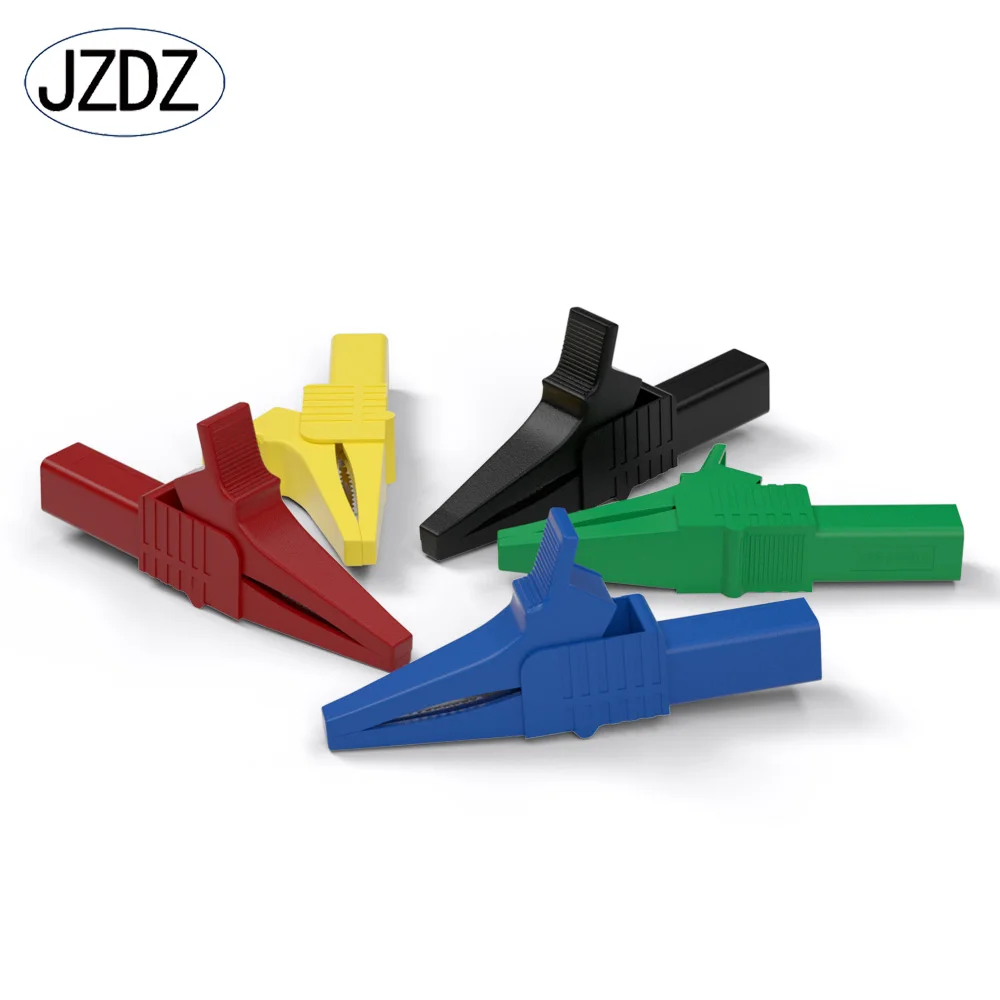 Alligator Clips Test Clip JZDZ 2PCS 32A 1000V Crocodile Alligator Folders Safety Test Clips For 4MM Shrouded Banana Plug J.60039