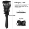 5pcs Professional hair combs set Wet And hair styling tools Shampoo Comb Handheld Detangling Hair Brushes Salon barber shop 4