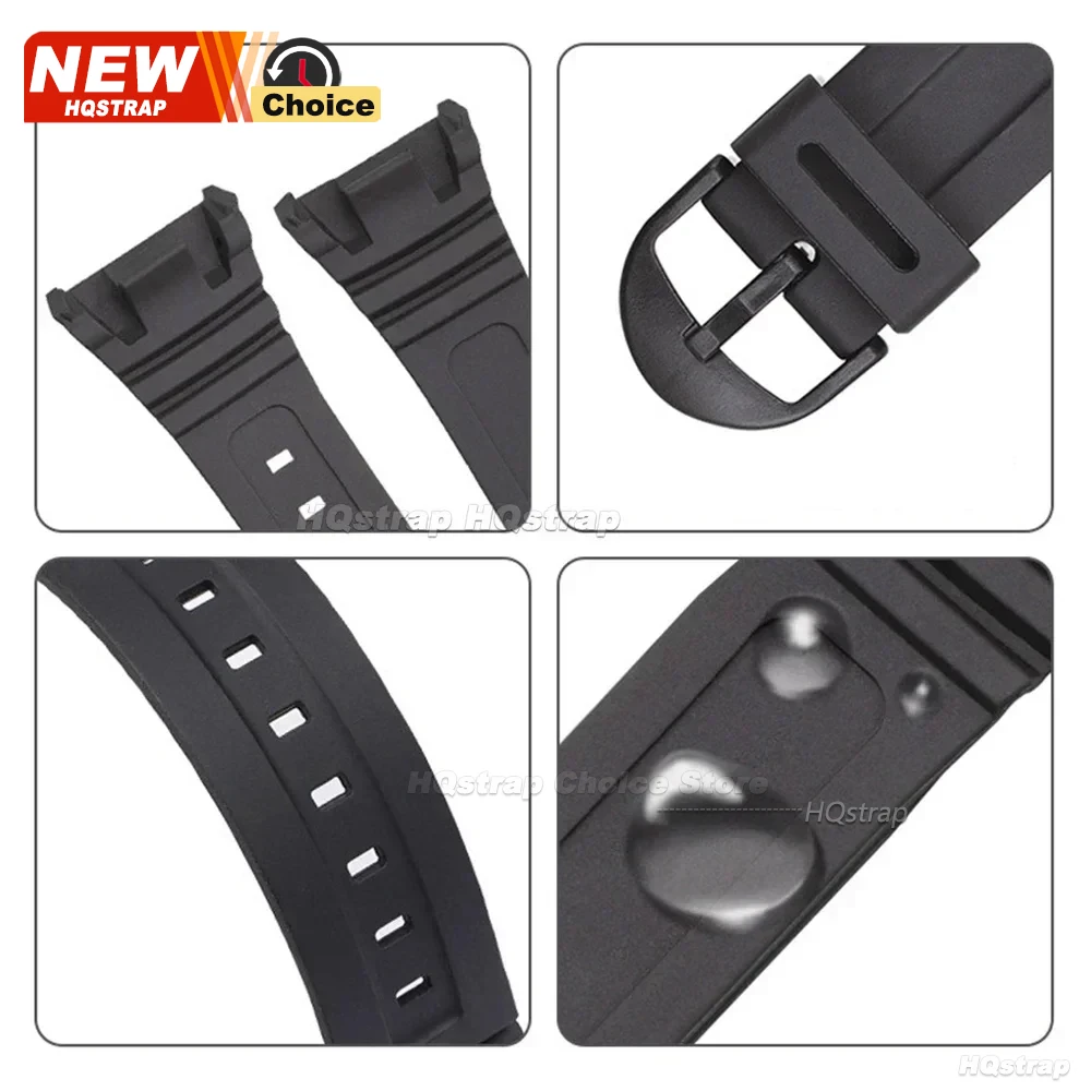 รูปสินค้า สายนาฬิกา PU สำหรับ Casio W-96h กันน้ำ