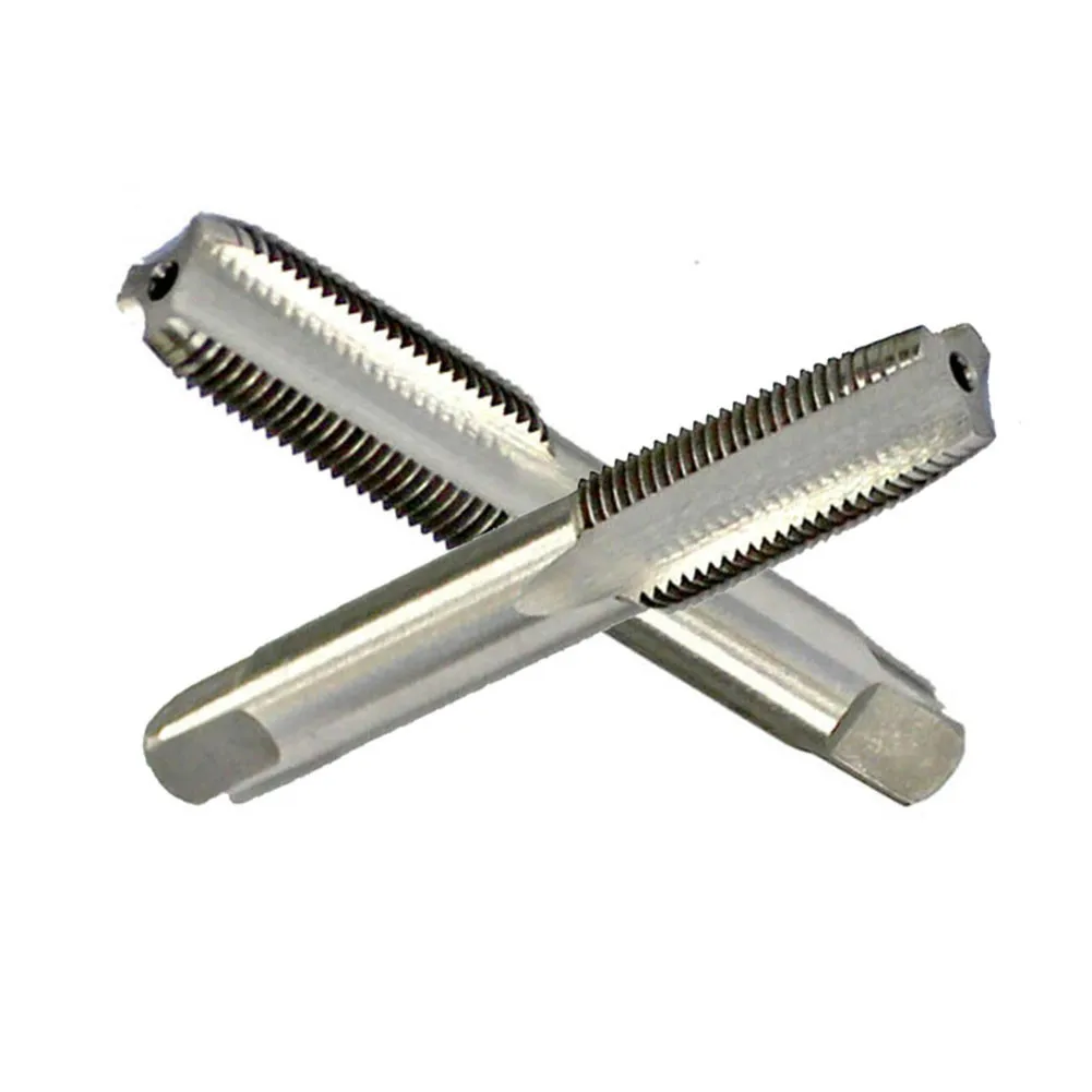 금속 가공 탭 M10 x 1mm 미터법 테이퍼 HSS 드릴 공구 기계 탭, 고경도, 스테인레스 스틸 및 철에 적합, 2개