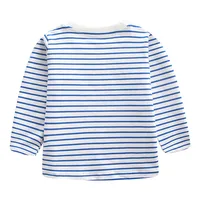 Jumping Meters 2-7T New Arrival Striped Animals Embroidery Boys Tshirts Autumn Winter Children's Clothes Long Sleeve Kids Tops 2
