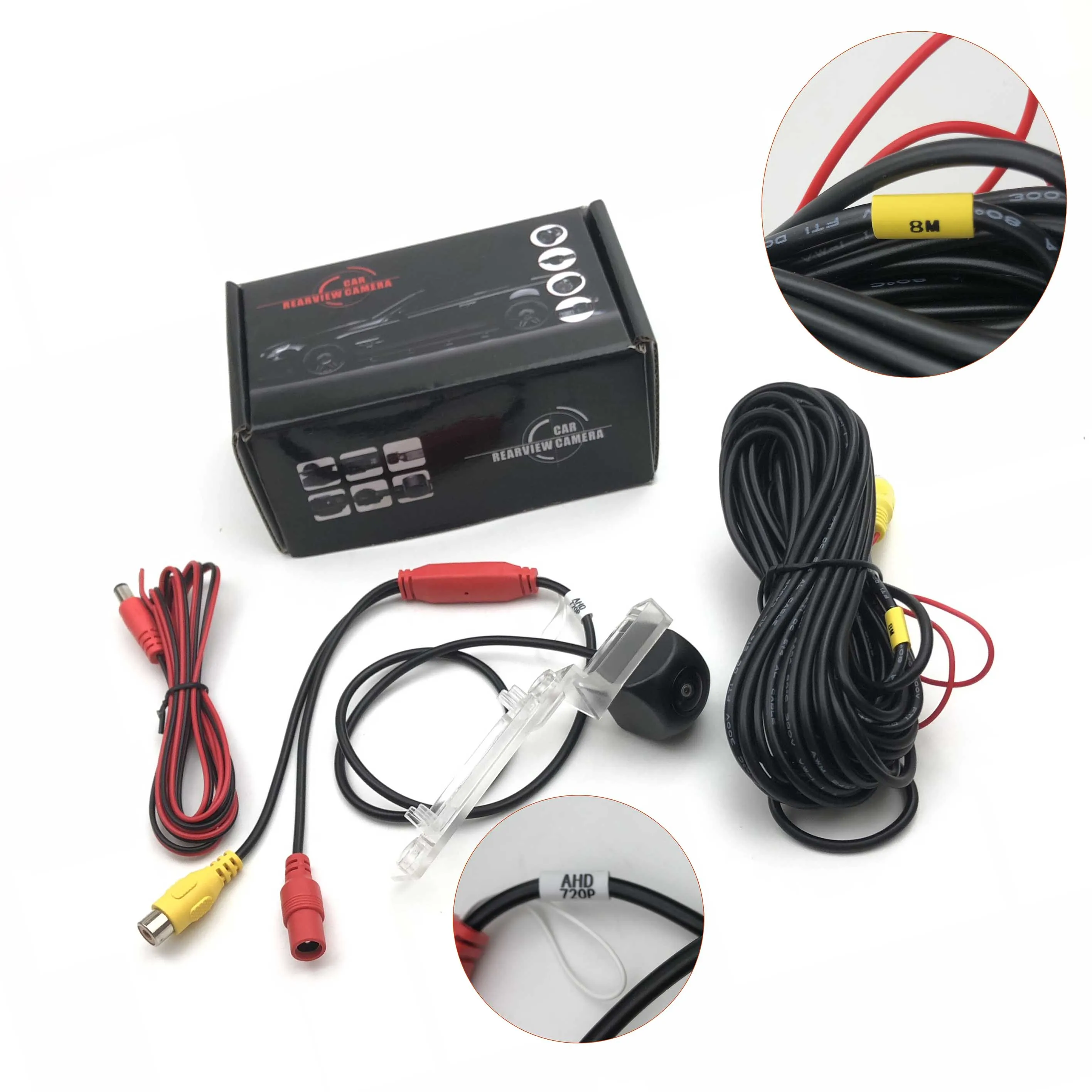 MCCD 1280x720P Starlight Night Vision Fisheye Lens Car Reverse Backup Rear View Camera For Audi - View #8