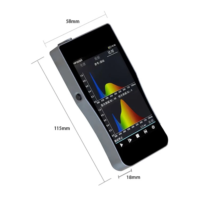 HP-350 Stroboscopic spectrum analyzer diy spectrometer Color temperature illuminometer Blue light test illuminometer HP-350F