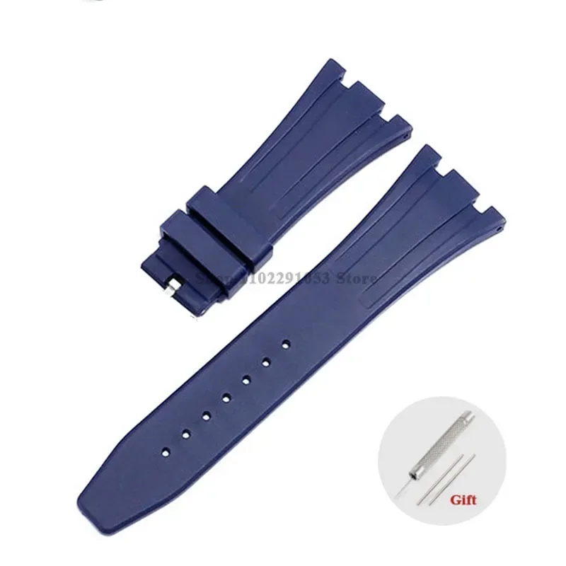 Premium 27mm Waterproof Rubber Watch Strap with Solid Butterfly Buckle