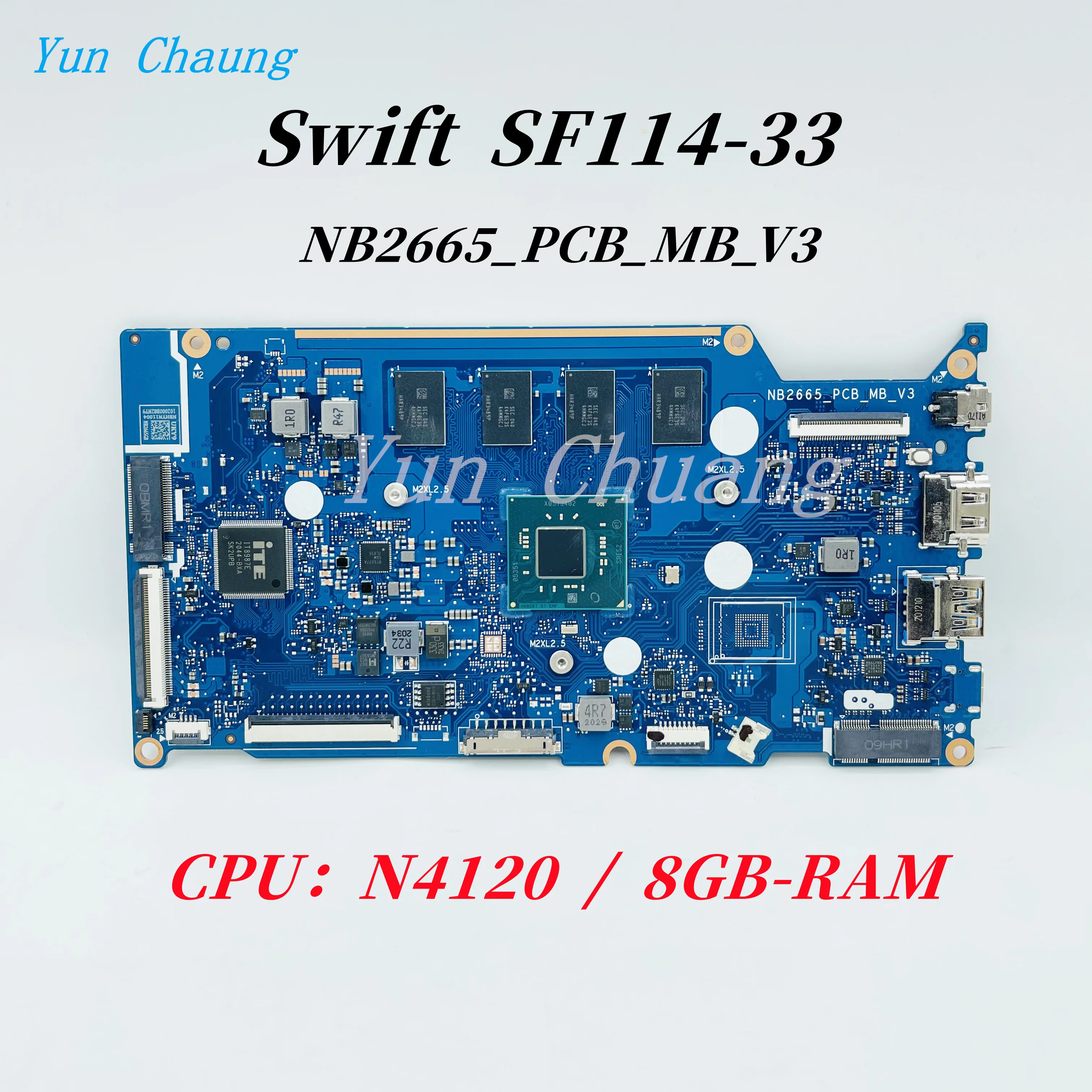 For Acer Swift SF114-33 Laptop Motherboard NB2665_PCB_MB_V3.