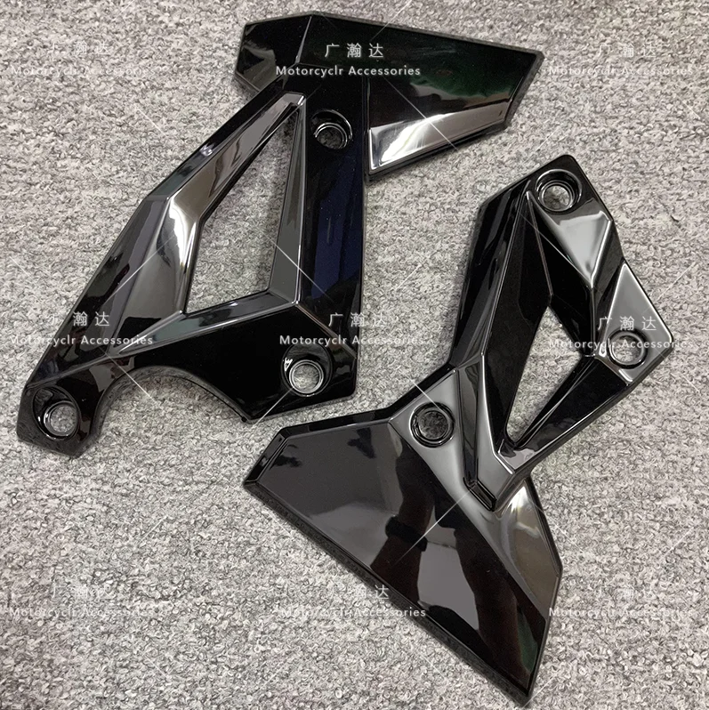 Glossy Black Side Frame Radiator Guard Fairing Fit For KAWASAKI Z400 Z 400 -