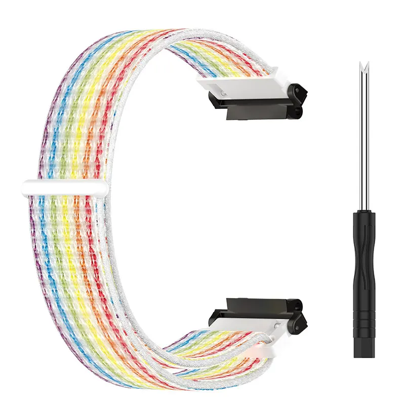Nylon Loop Strap Smart Watch Band Bracelet - Universal Wristband Replacement