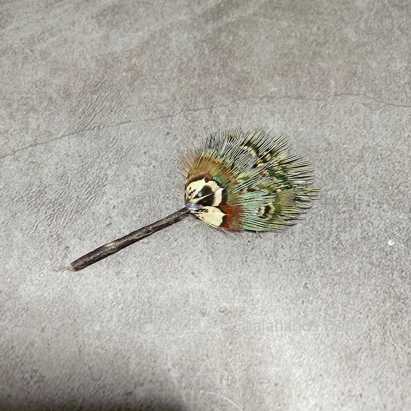 인형 집 미니어처 장식품 인형 집 놀이 장난감 액세서리 어린이 선물을위한 미니 현실적인 깃털 팬 모델