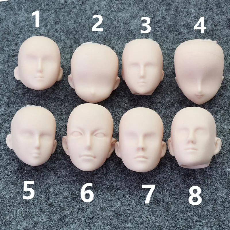 Obitsu27 No Makeup and No Hair Head OB Prime Head Female/male Head Carving Practice Diy Makeup Head