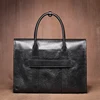 LUOKIR Men's Briefcase Genuine Leather Luxury Business Office Computer Bag Casual Travel Handbag File Bags For 14 Inch Laptop 3