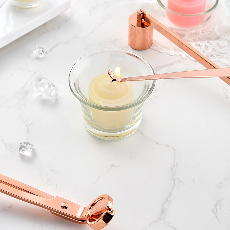 Candle wick trimmer candle damper candle snuffer Candle Wick Trimmer Set Candle Extinguishing Device Stainless Steel Scissors Hooks Accessories Home Care Tool 3PCS