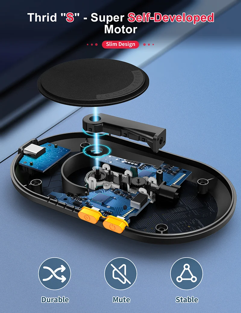 Ultra Slim Mouse Mover com Temporizador de Intervalo Ajustável Mouse Indetectável e Silencioso Jiggler Simula Mouse Realista - Imagem 3