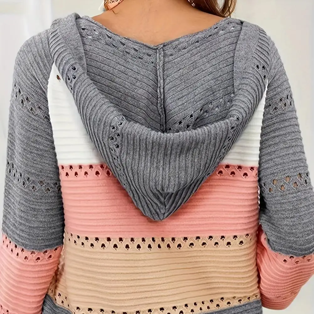 

Женский трикотажный свитер на шнуровке, свободный эластичный пуловер с длинным рукавом и V-образным вырезом