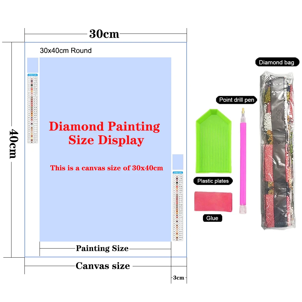 5D Diamond Painting  Anime Girl DIY Cartoon Cross Stitch Full Square Round Diamond Mosaic Embroidery Art Home Decoration Gift - 5