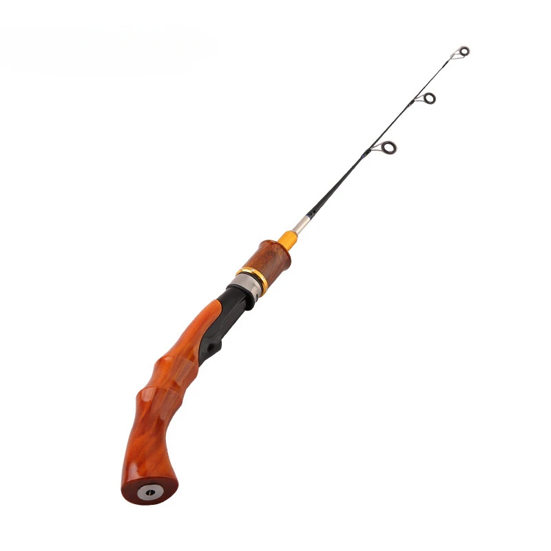 Sidney Ice Fishing Rod 30cm/40cm/50cm/60cm Portable FRP Wooden