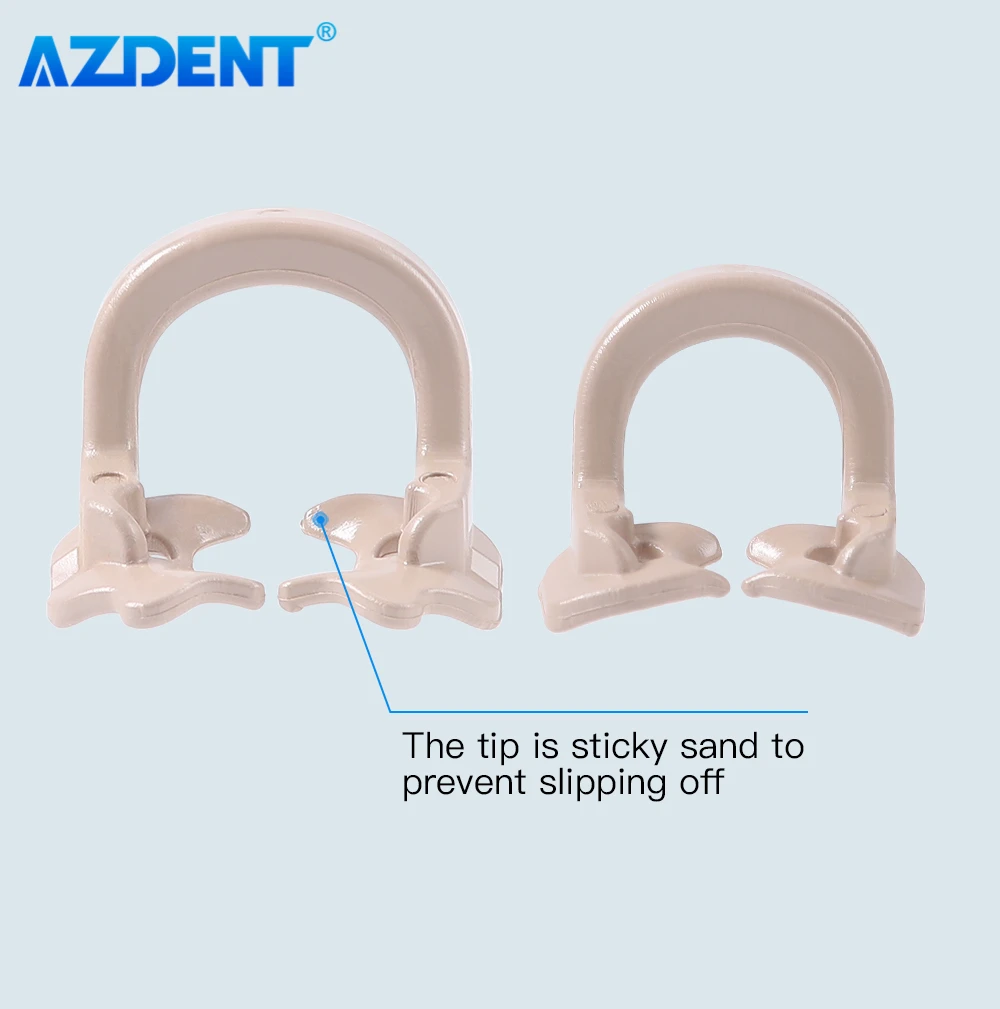 Dentale Distale Prepolare Gomma DamClamp Diga Dentale Morsetto Barriera In Gomma Clip Morsetto In Resina Lungo Corto Odontoiatria Strumenti Di Riparazione Dei Denti - Foto 6