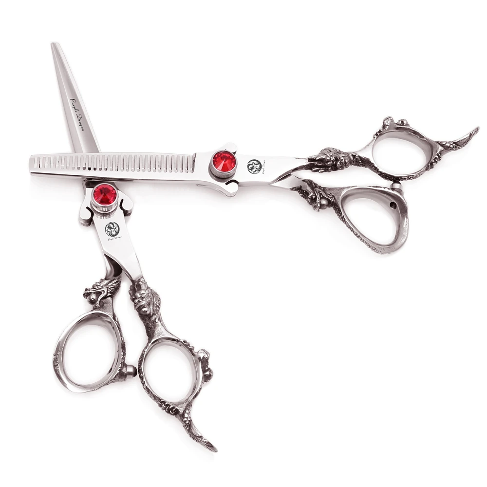 Profession elle Friseurs chere 6 "Japan 440c lila Drachen Haars ch neides chere Drachen griff Ausdünnung schere Haars chere z9007 – Detail 3