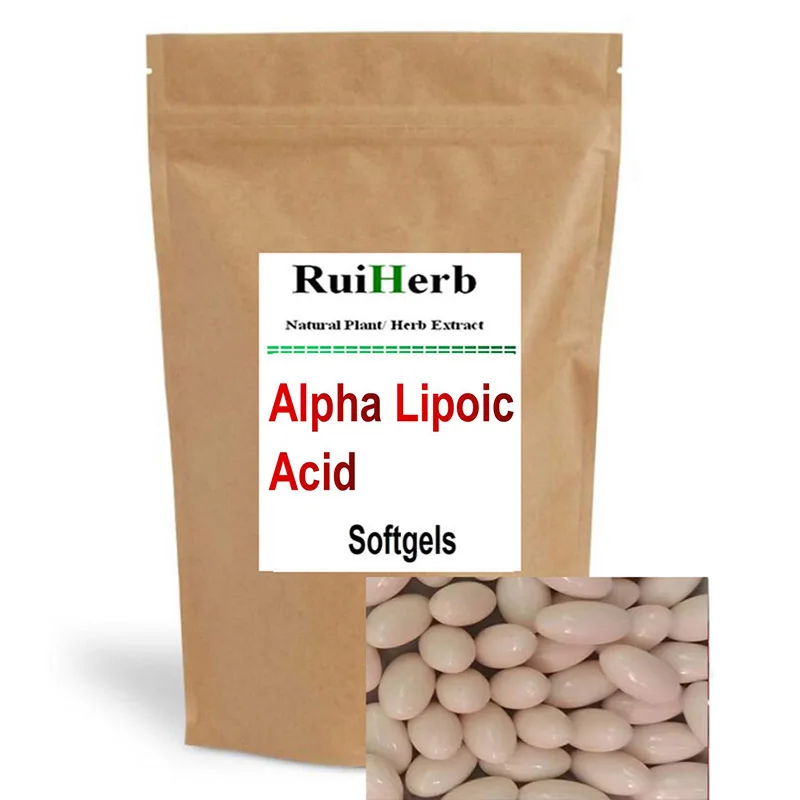 Alpha Lipoic Acid Softgel Powerful Antioxidants Promotes Neurological Health Cardiovascular and Carbohydrate Support 300pcs