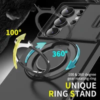 Slide Camera Protection Magnetic Stand Phone Case for Samsung S26 S25 Edge S24 S23 Plus S21 S22 Ultra FE A54 A15 A05 A05S Cover - Image 4