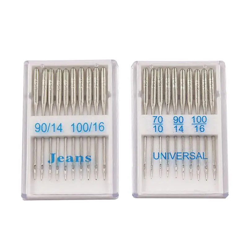 40 Pcs Home Sewing Machine Needles Size 75/11 100/16 90/14 Universal Sewing Needles for Brother Singer Janome 