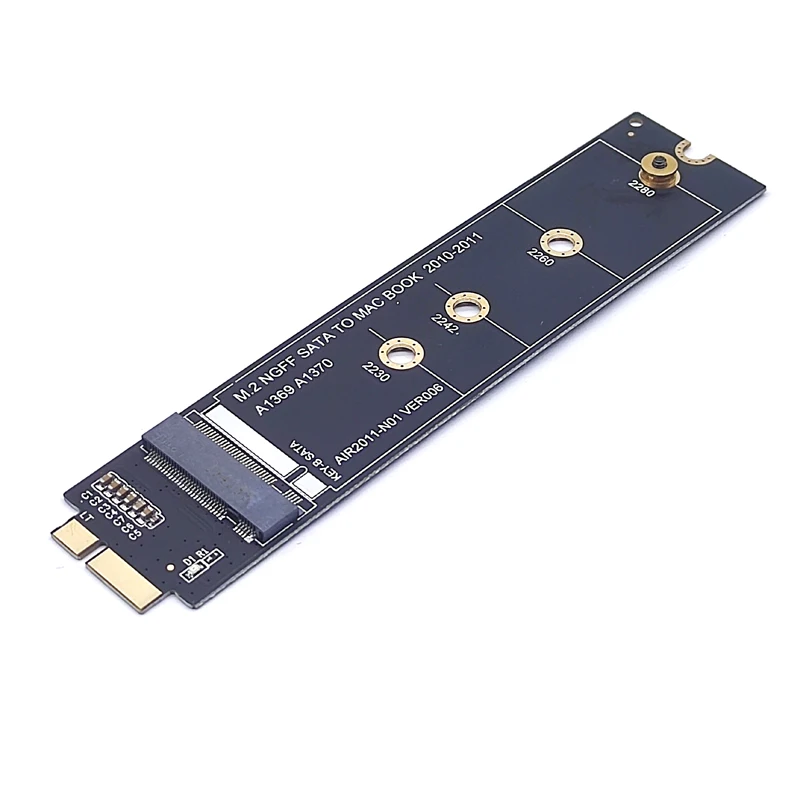 For Apple Macbook Ssd Adapter 2010 2011 Macbook Air A1369 A1370 M2 Ssd Converter Card Adapter Support 2230 2242 2260 2280 M2 Ssd