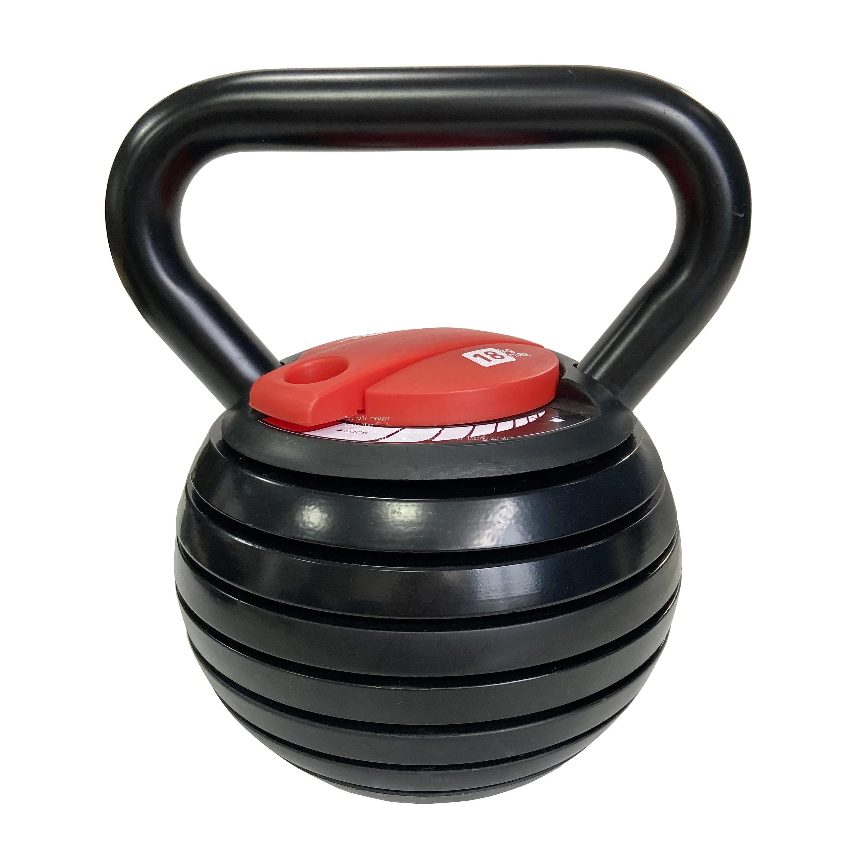 Logo Personalizzato Uso Domestico Manubri Fitness Kettlebell Grip Kettlebell Da Competizione Regolabile 14Kg Con Piastre
