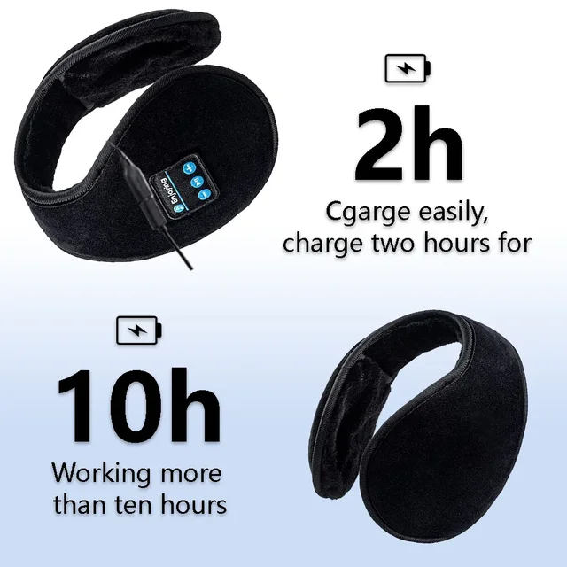 New Warm Wireless Earmuffs Bluetooth Headphones